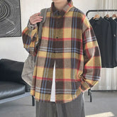 Plaid Long Sleeve Loose Shirt